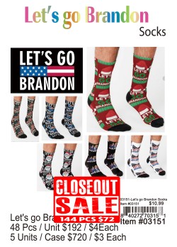 Lets Go Brandon Socks